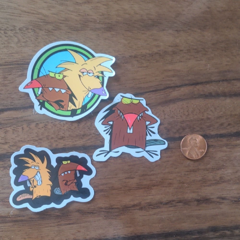 Cartoon Character Stickers Set - Multicolor